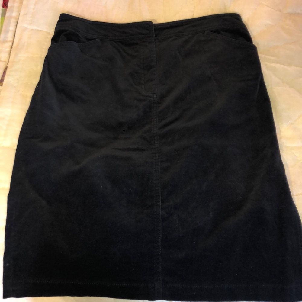 J Crew micro wale stretch velvet feel skirt
